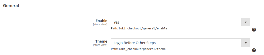 Backend configuration