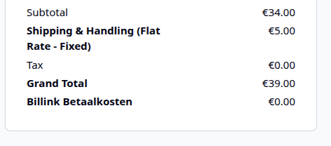 Additional payment costs