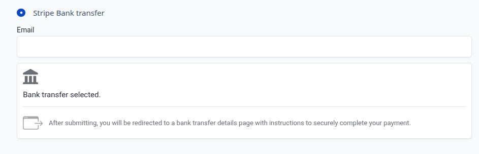 Bank transfer method