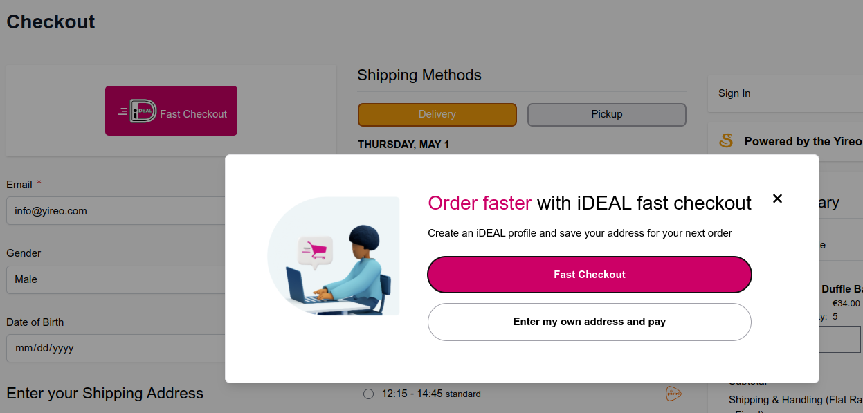 PAY. iDEAL Fast Checkout