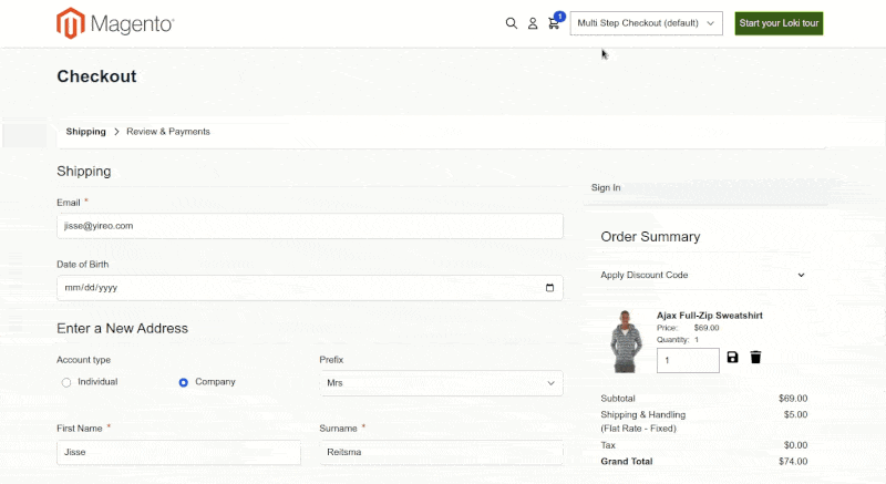Loki Checkout themes